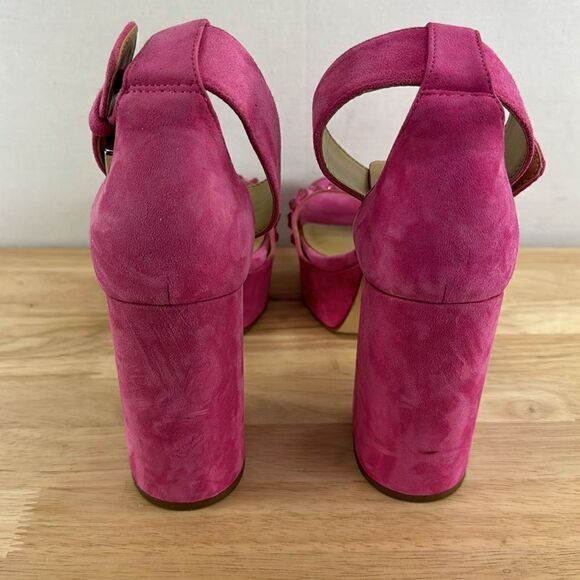 Michael Kors Tara Gem Platform Sandels- Pink- Size 9.5 M- NWOB - Picture 4 of 10
